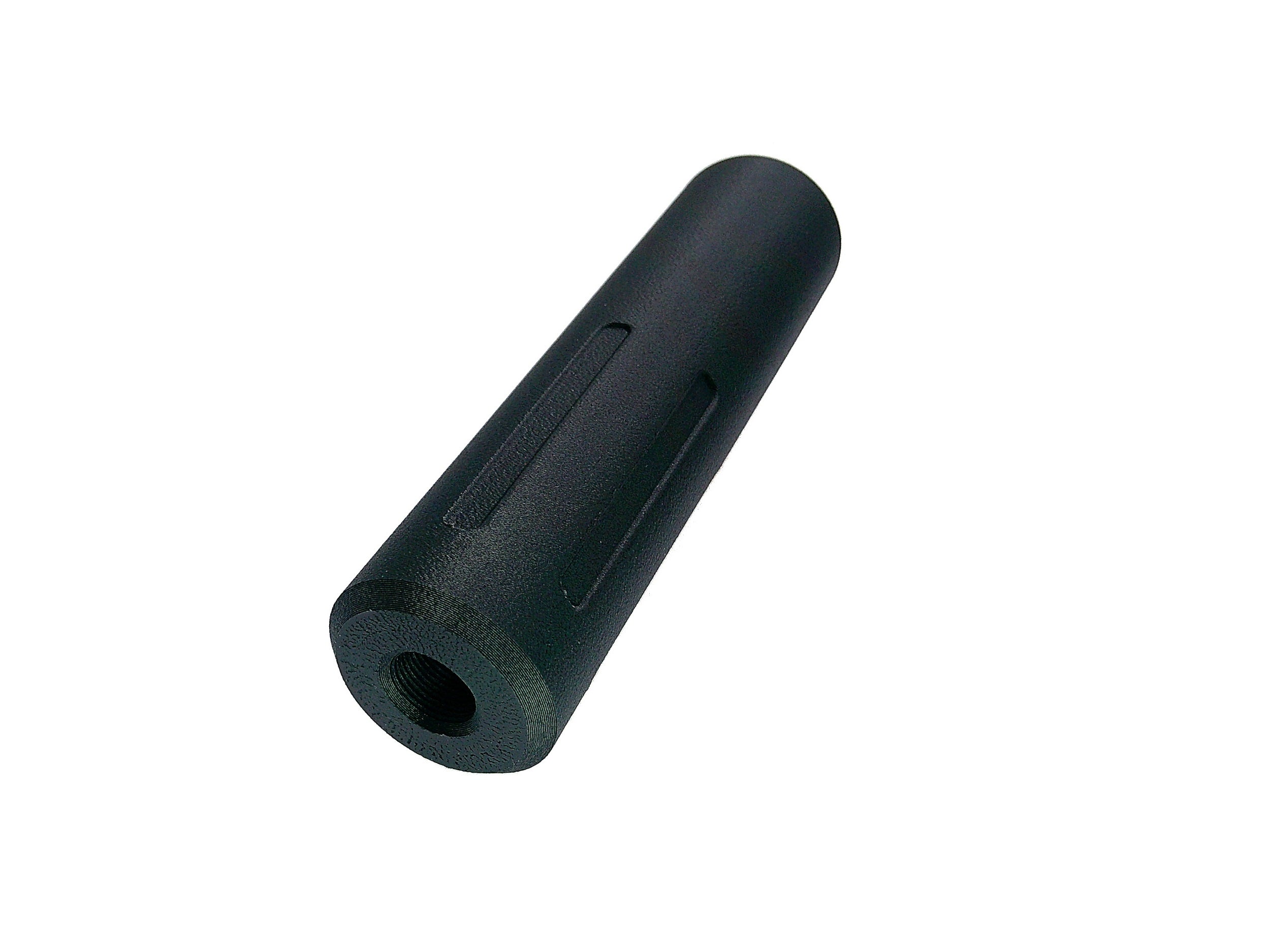 MJM-7 Straight Flute Airsoft Mock Suppressor 14mm CCW